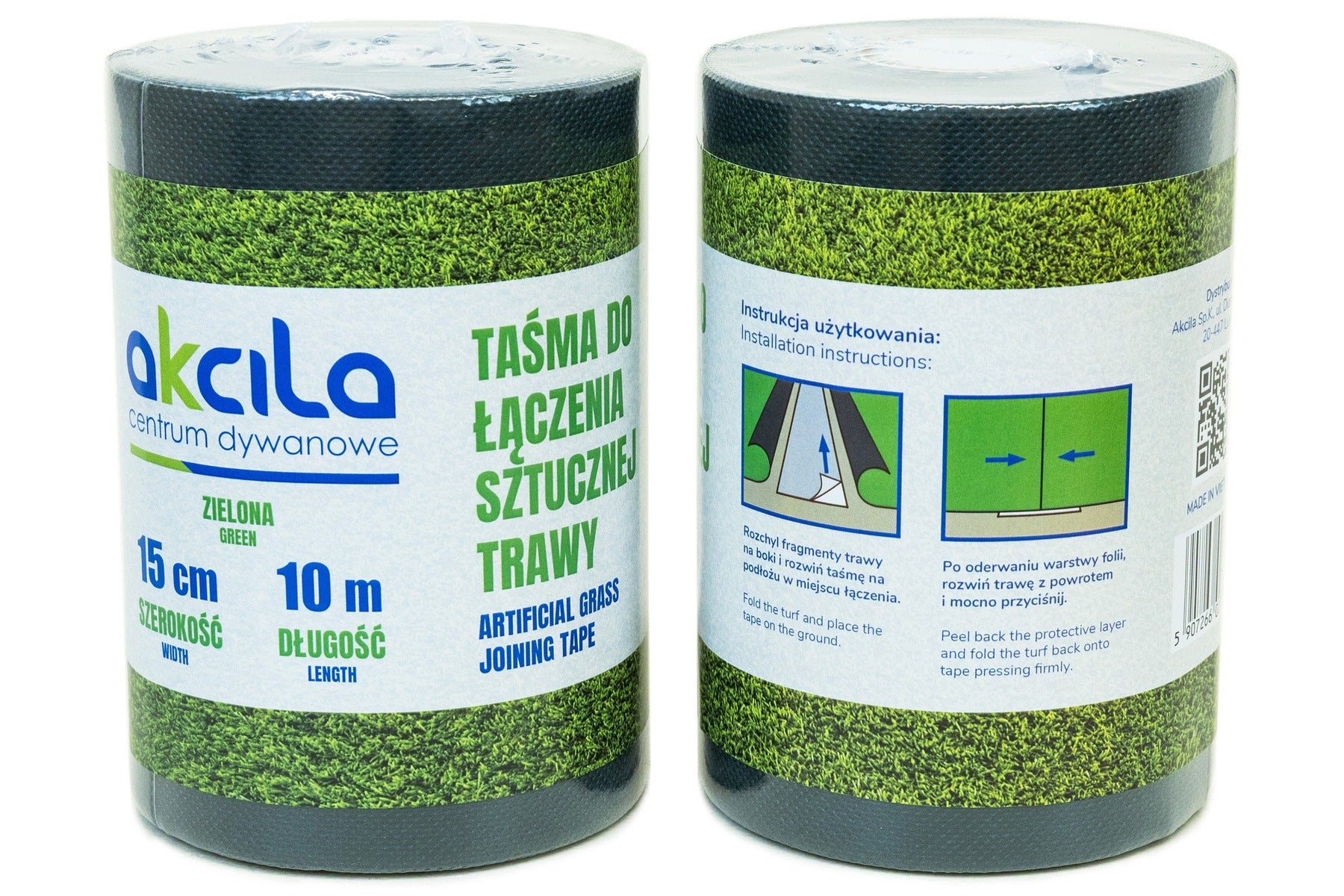 TAPE FOR CONNECTING ARTIFICIAL GRASS SINGLE-SIDED ROLL WIDE 15cmx10m Manufacturer code taśma do trawy