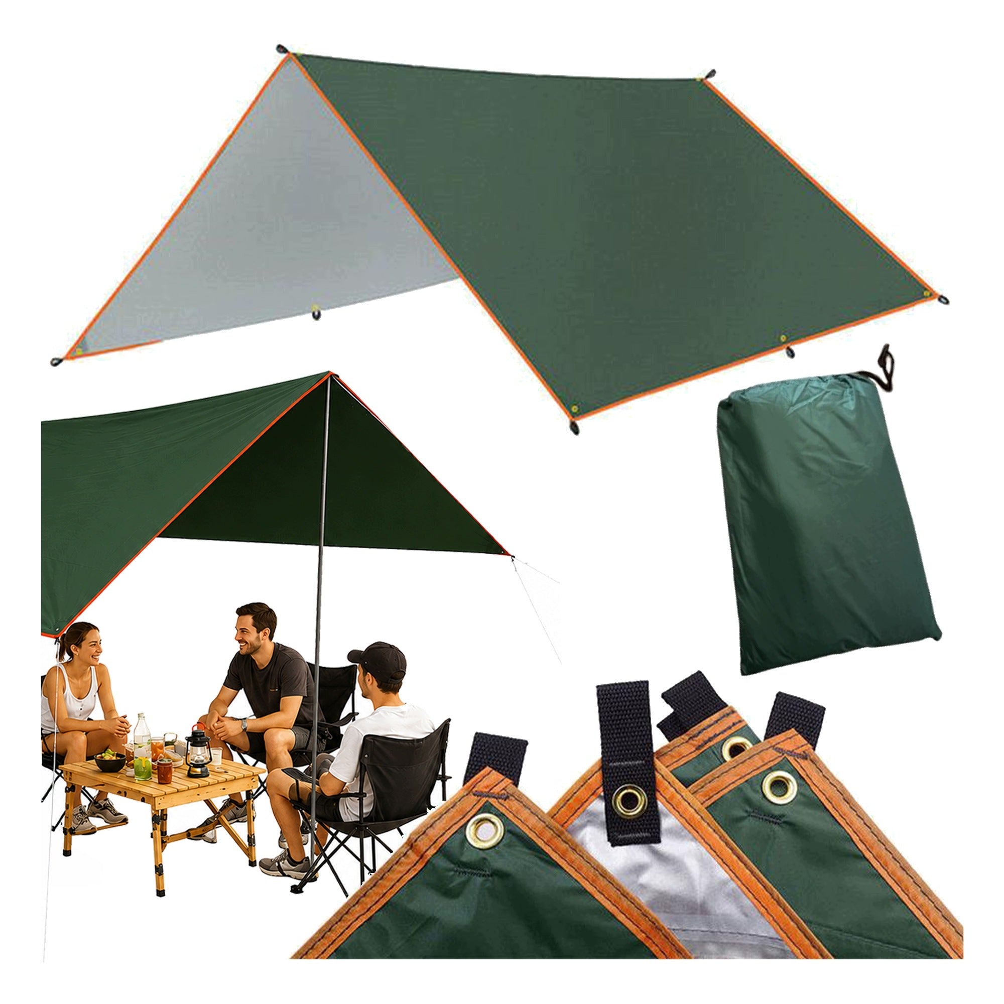 TARP CAMPING SHEET WATERPROOF THERMAL 4 X 3 M SUN SAIL Packaging status original