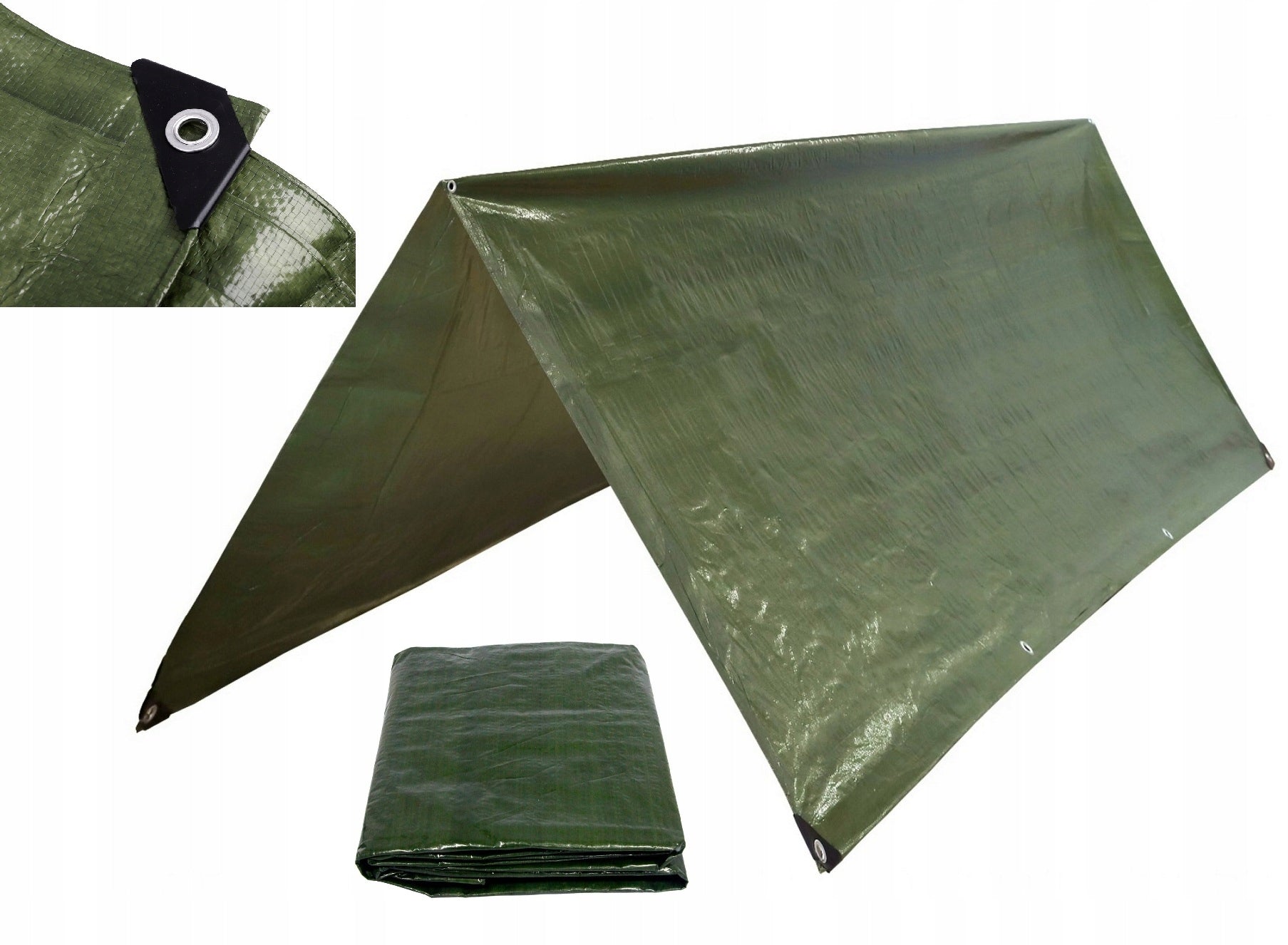 TARP Camping Plate Protective Survival Tarpaulin 1,9x3 m Survival Strong