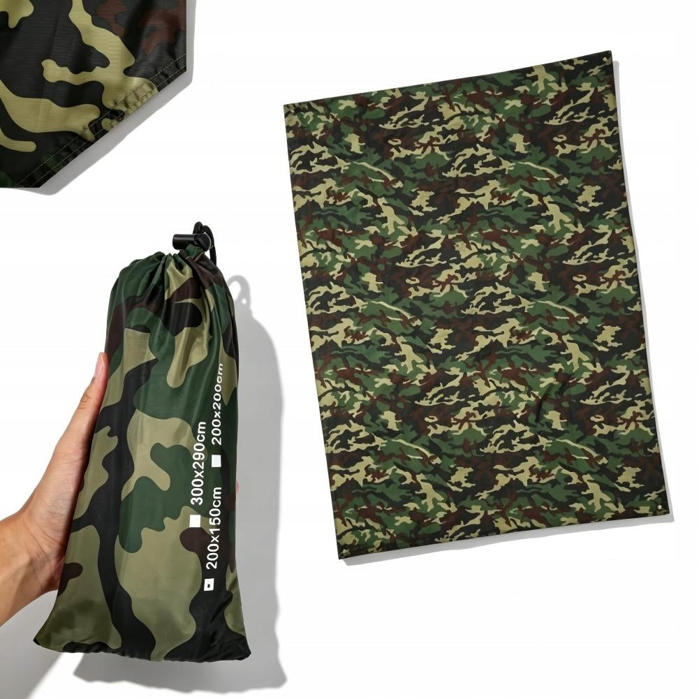 TARP WATERPROOF MORO CAMPING TARPAULIN 2X1.45M SURVIVAL PORTABLE