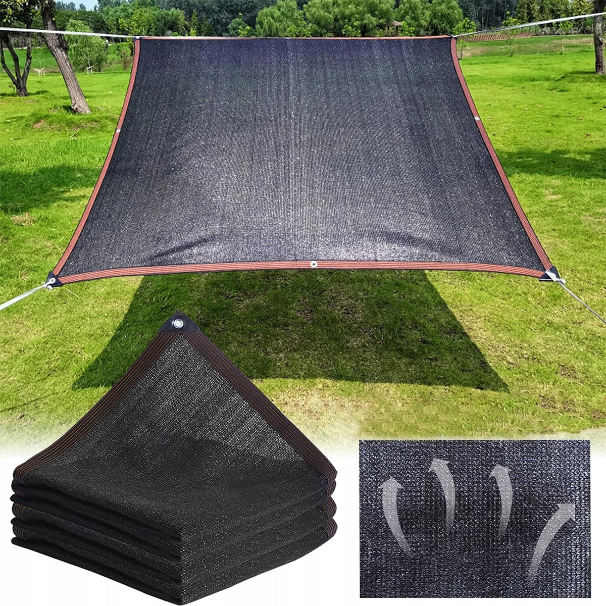 TARPAULIN SHADING COVER SUN SAIL MESH ANTIUV LARGE 3X6 Length 600 cm