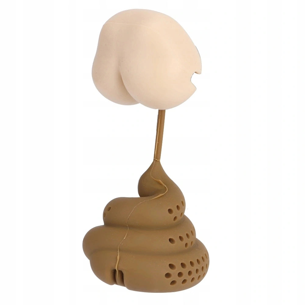 TEA INFUSER COFFEE HERBS STRAINER WITH HANDLE MAN SILICONE 1 PIECE