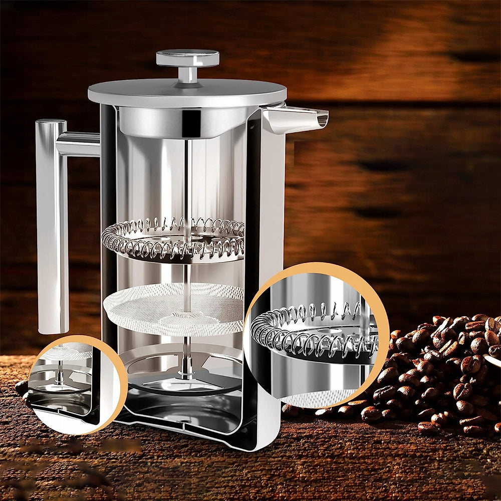 TEA INFUSER FOR COFFEE HERBS PLUNGER JUG FRENCH PRESS STEEL 800ML Brand no brand