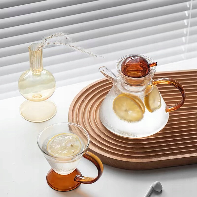TEA POT HERB INFUSER GLASS TEAPOT WITH INFUSER 500ml Brand Epsence