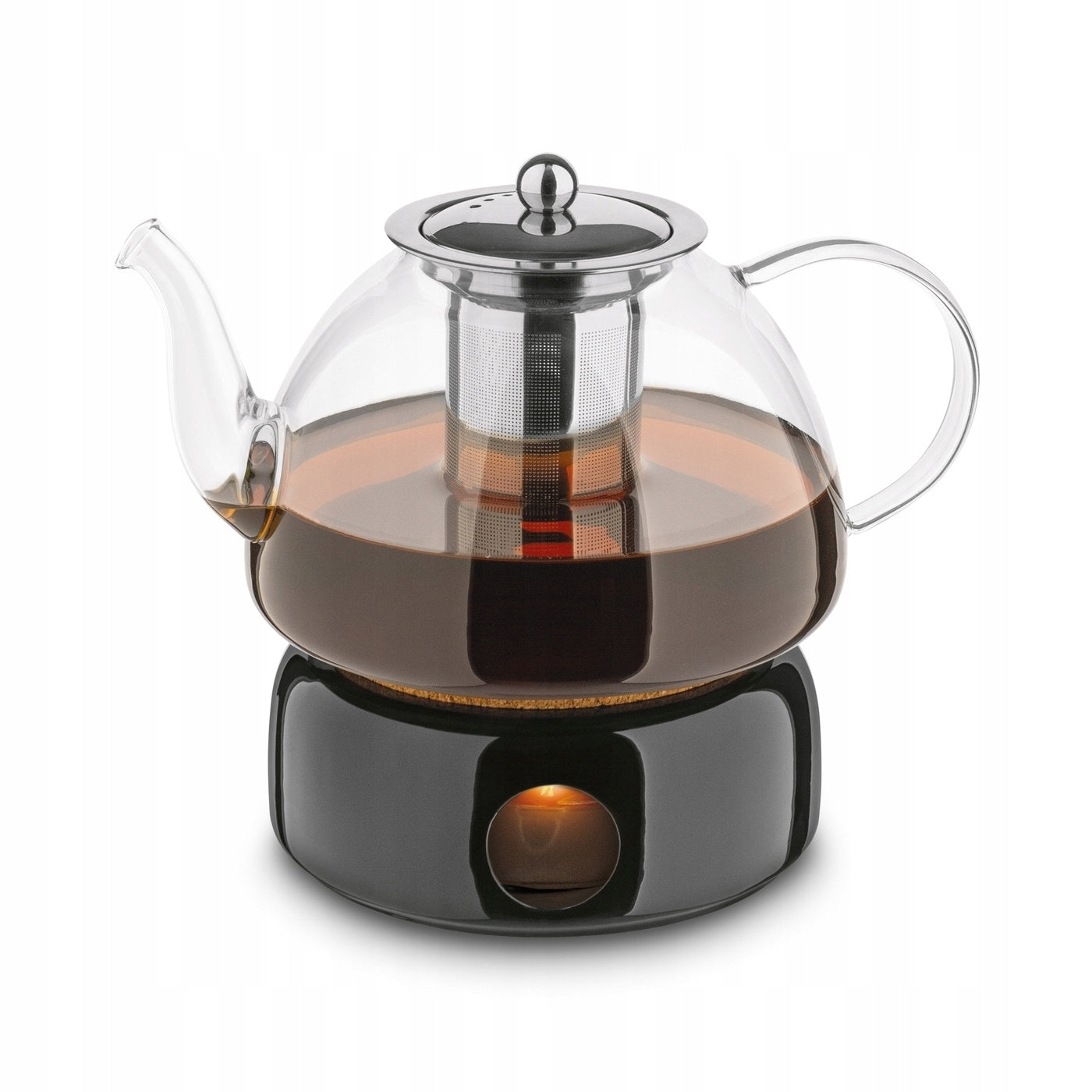 TEA POT with HEATER Borosilicate INFUSER Tadar Carina 1,2l