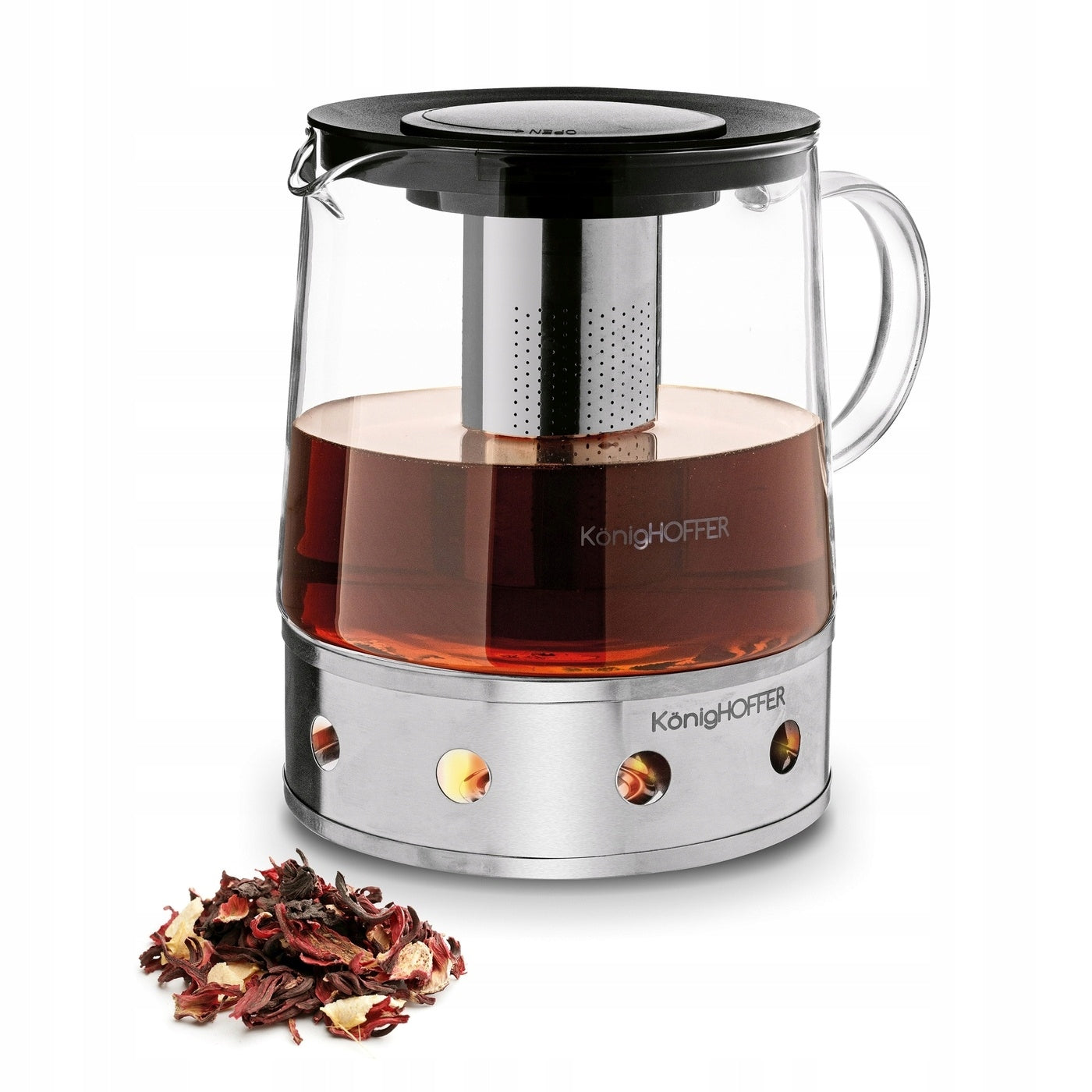 TEA POT with INFUSER and Heater Konighoffer Andrea 1,5 l