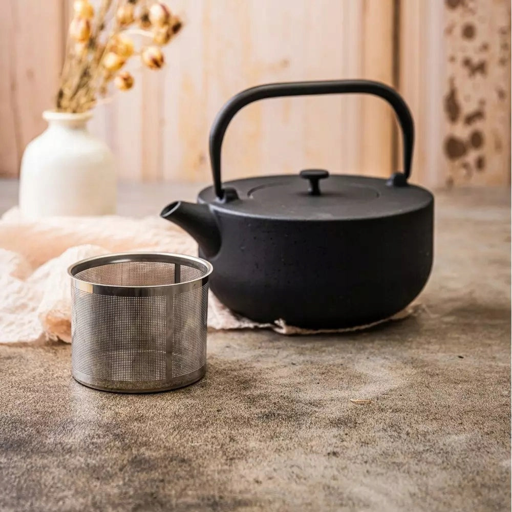 TEAPOT CAST IRON brewer for brewing Herbal Tea 1 Liter KINGHoff Manufacturer code KH-1844
