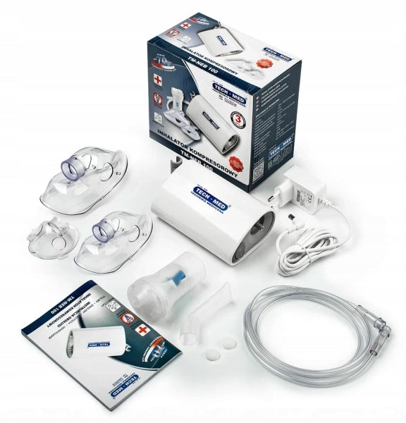 TECH-MED Compressor nebulizer inhaler TM-NEB 100 silent 3 masks Manufacturer of a medical device Tech-med
