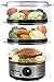 TECHWOOD Plastic Steamer 2 Liters Stainless Steel Dominant color multicolor