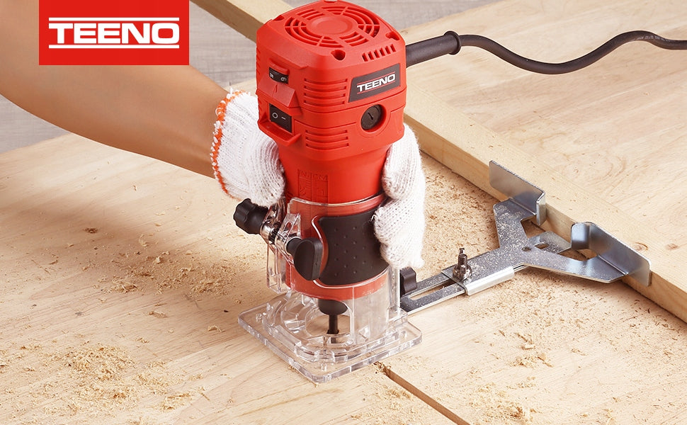 TEENO WOOD SPINDLE MILLING MACHINE + CUTTERS Power supply mains