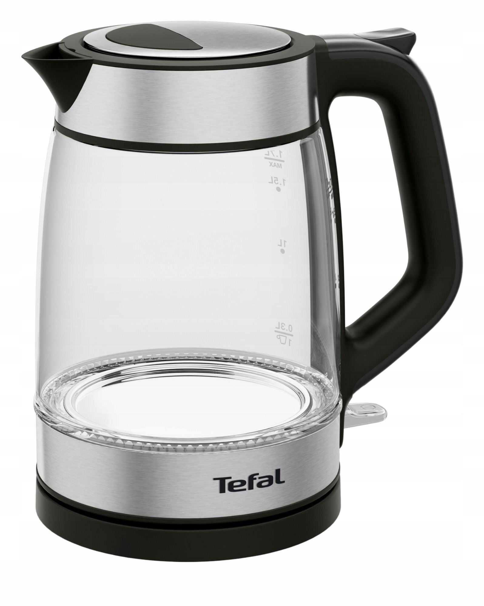 TEFAL CORDLESS KETTLE 1,7L GLASS INOX BLACK 2200W Packaging status original