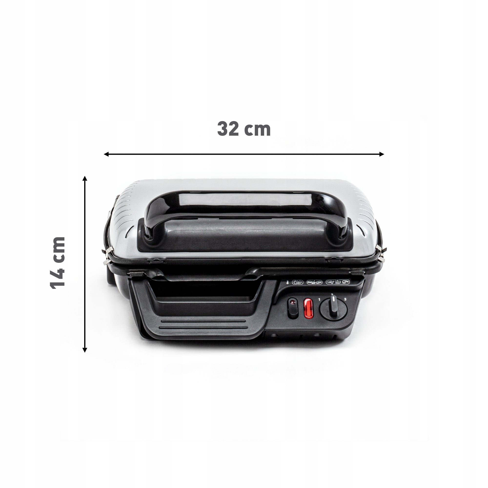 TEFAL Compact GC3050 foldable electric grill Dominant color black