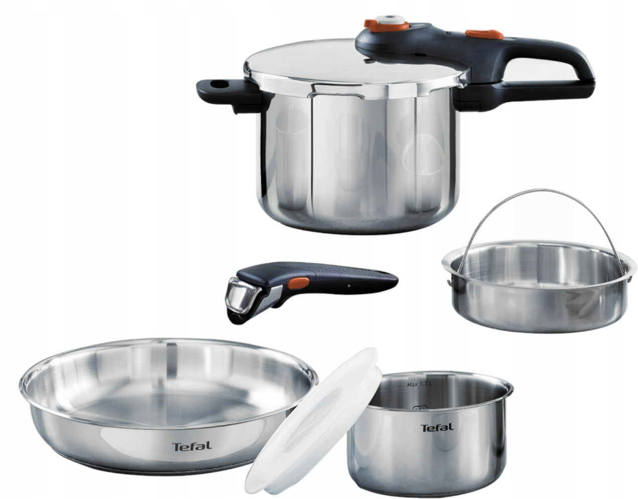 TEFAL Ingenio Emotion set of 6 elements- Pressure cooker 6l