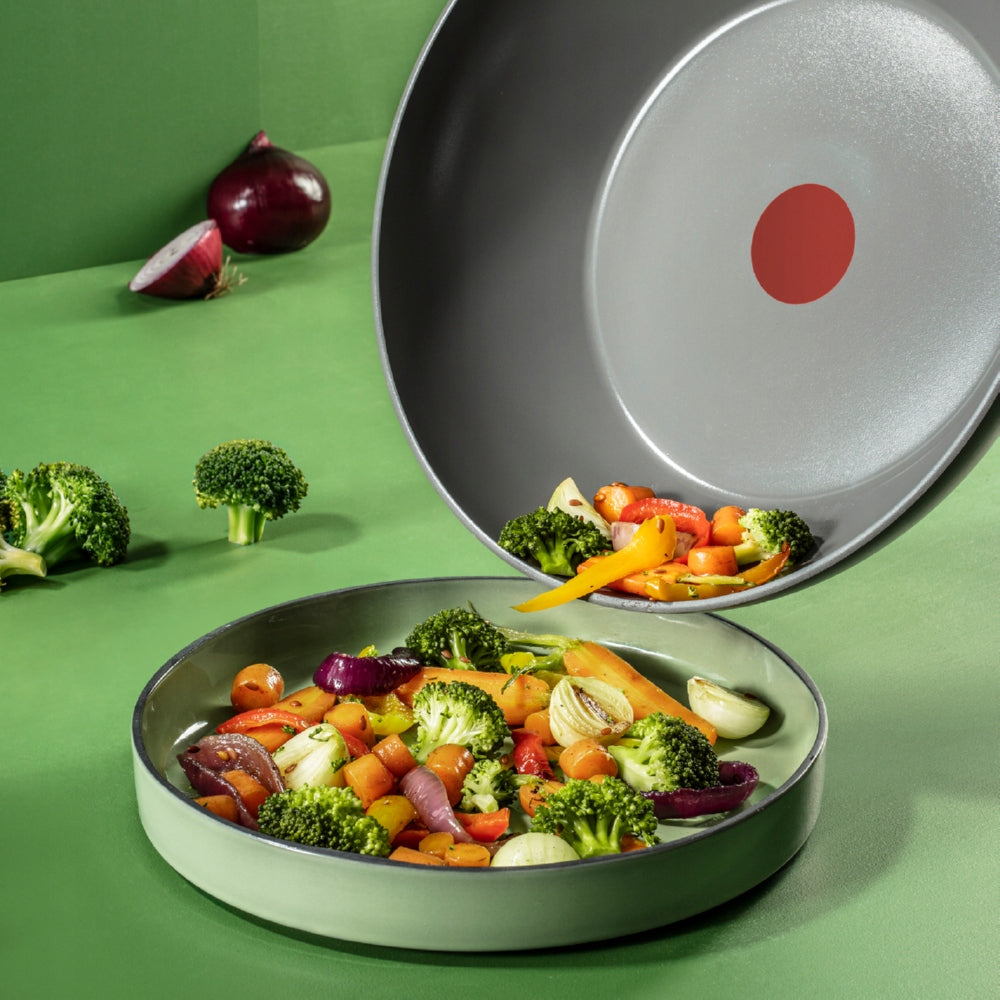 TEFAL RENEW WOK DEEP CERAMIC FRYING PAN 28 CM NON-STICK COATING Brand Tefal
