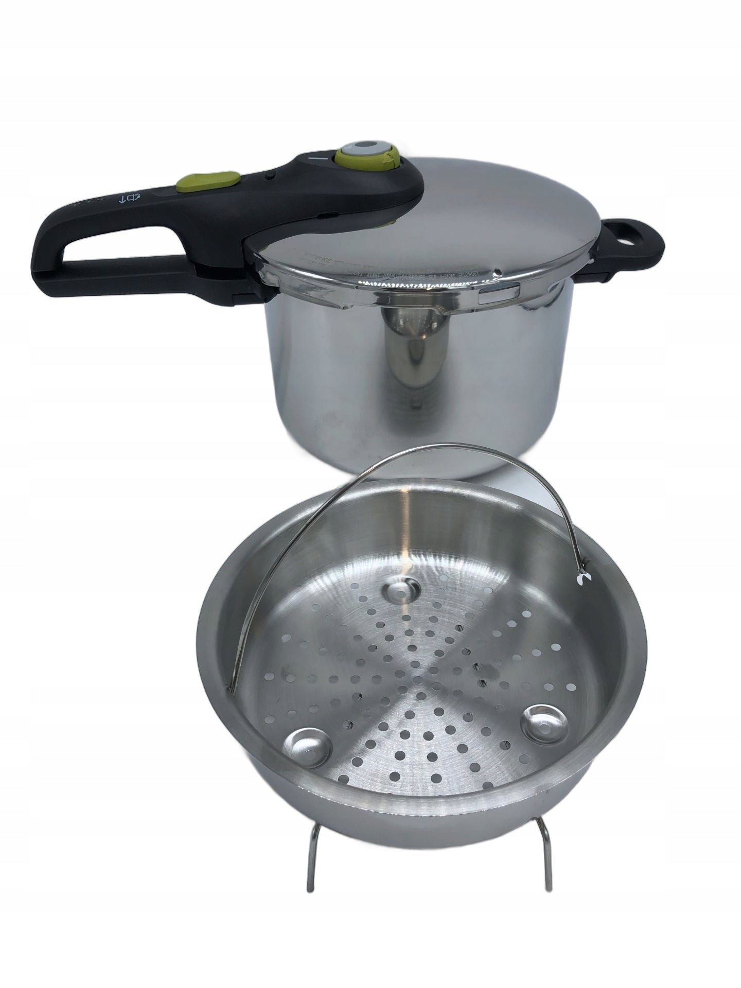 TEFAL SECURE 5 TRENDS PRESSURE COOKER 6L + STEAM BASKET INDUCTION