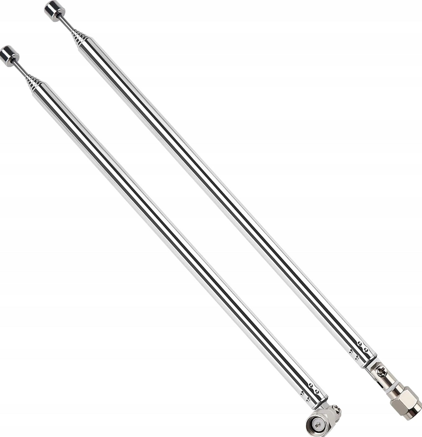TELESCOPIC ANTENNA 2 PIECES 100CM 7 SECTIONS MALE RADIO RECEPTION