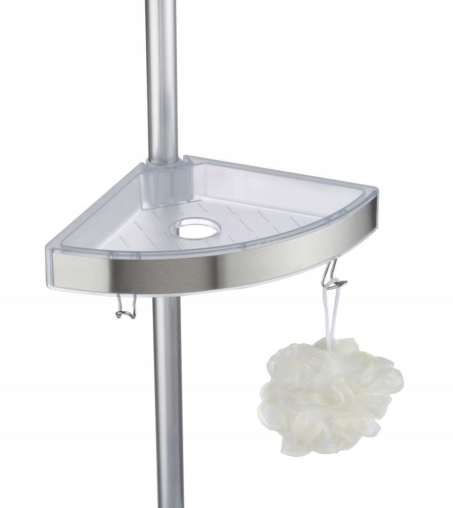 TELESCOPIC BATHROOM RACK WITH MIRROR WENKO Color gray