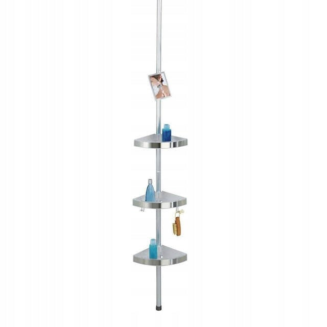 TELESCOPIC BATHROOM RACK WITH MIRROR WENKO