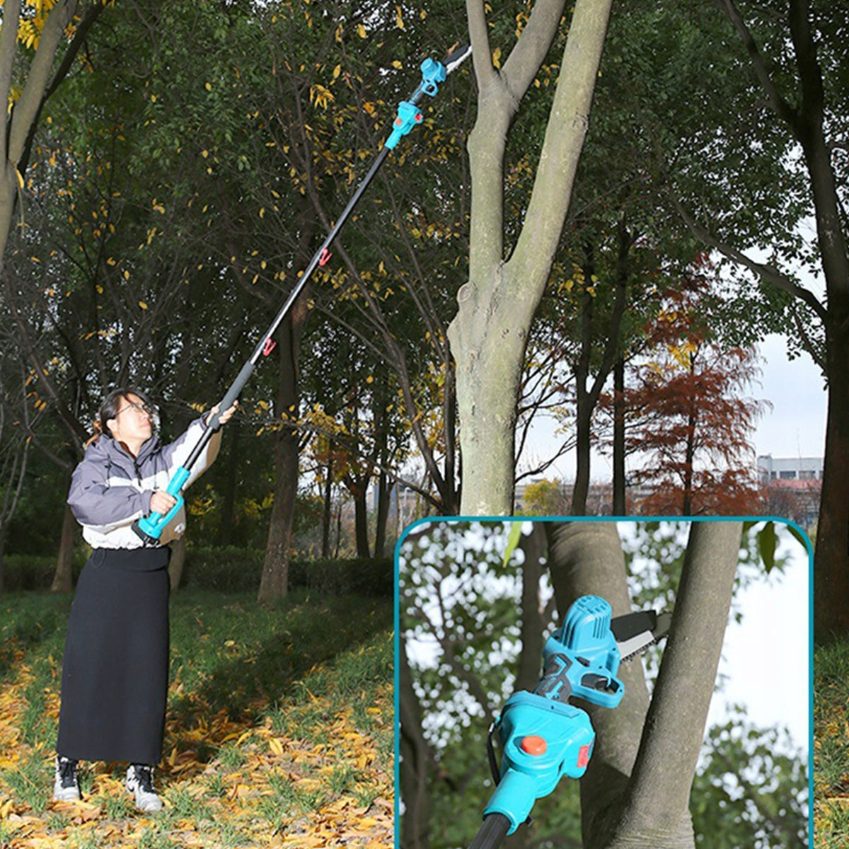 TELESCOPIC CHAINSAW+SECATEUR 48V 2X AKU SHEAR BOOM UP TO 2M Brand no brand