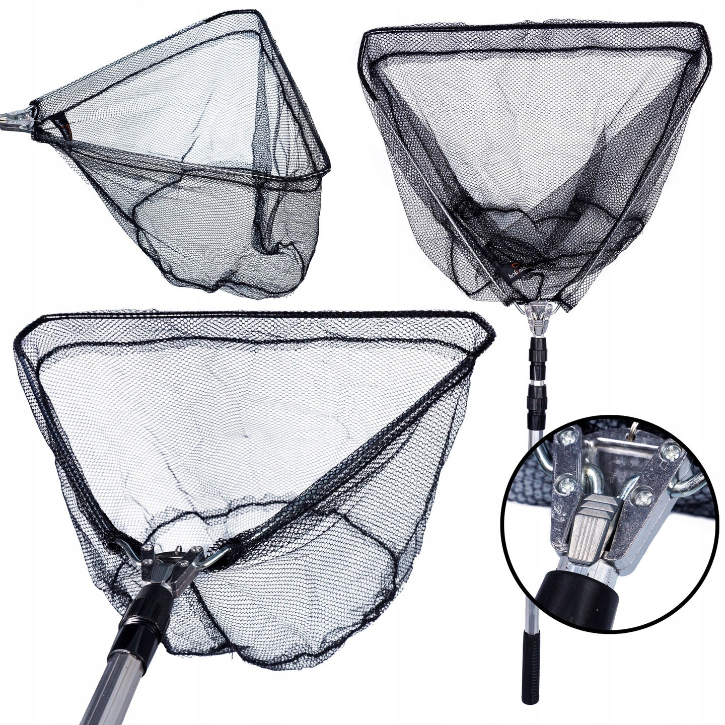 TELESCOPIC LANDING NET 3 SECTIONS 195cm STRONG HOKKAIDO Manufacturer code W14000