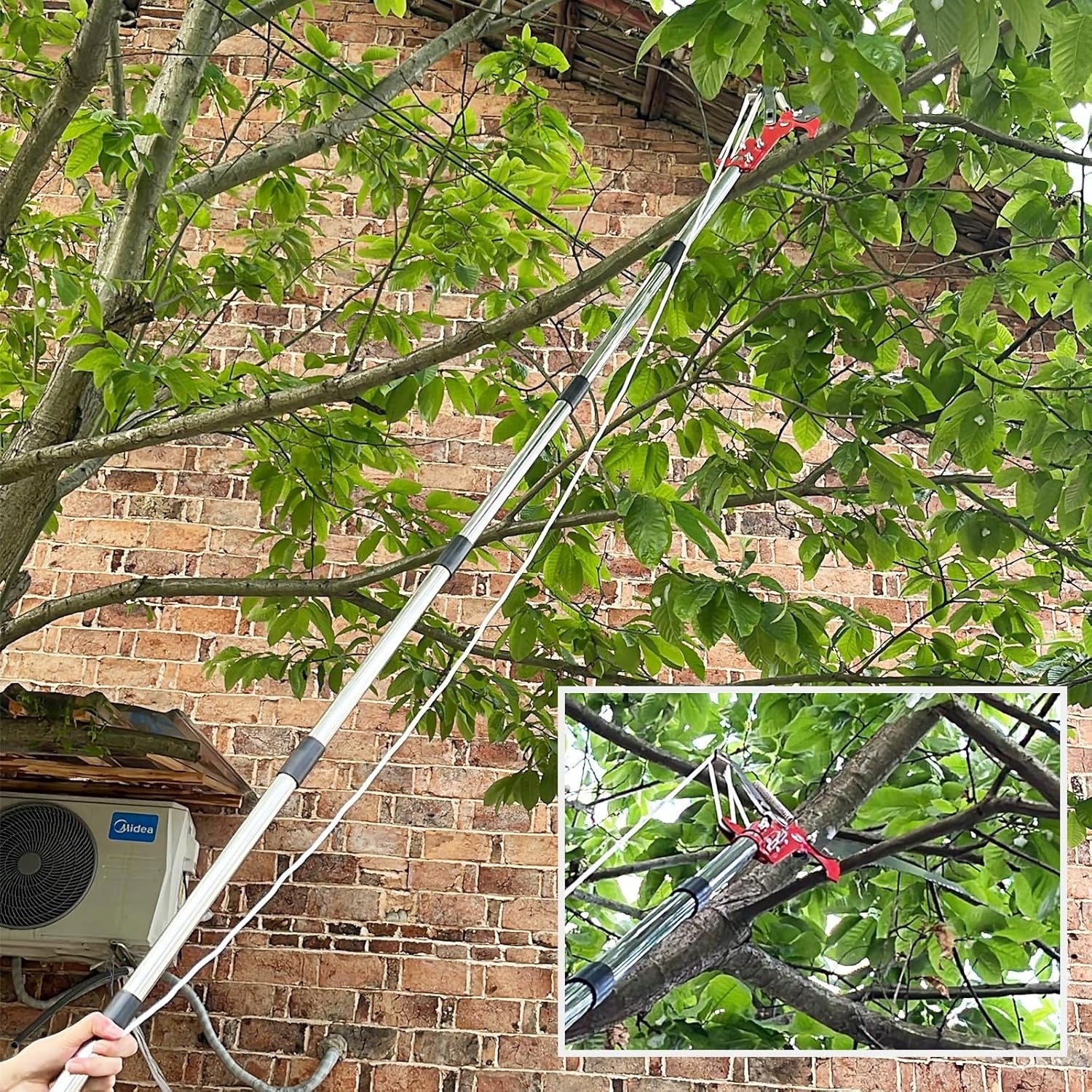 TELESCOPIC PRUNER ON BOOM 4 M SHEARS UP TO 30 MM + branch saw Brand no brand