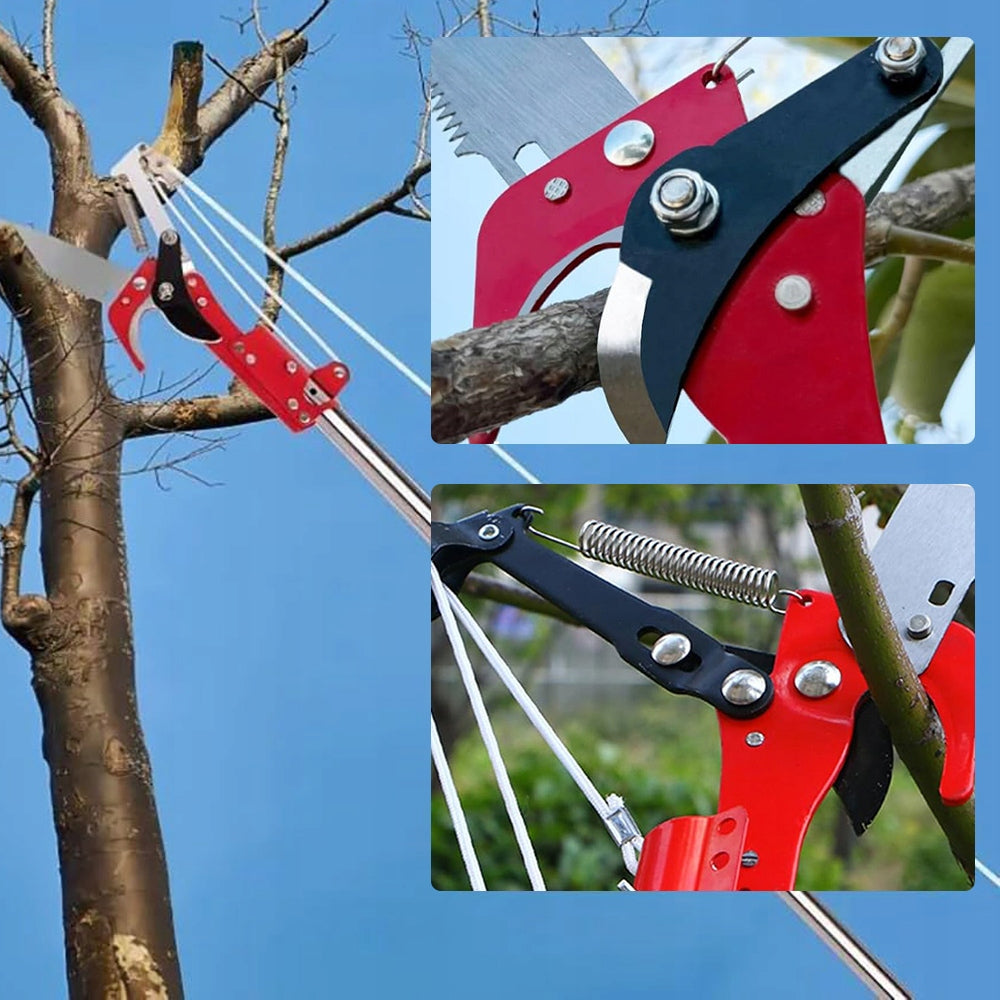 TELESCOPIC PRUNER ON BOOM 4 M SHEARS UP TO 30 MM + branch saw Working length 400 cm