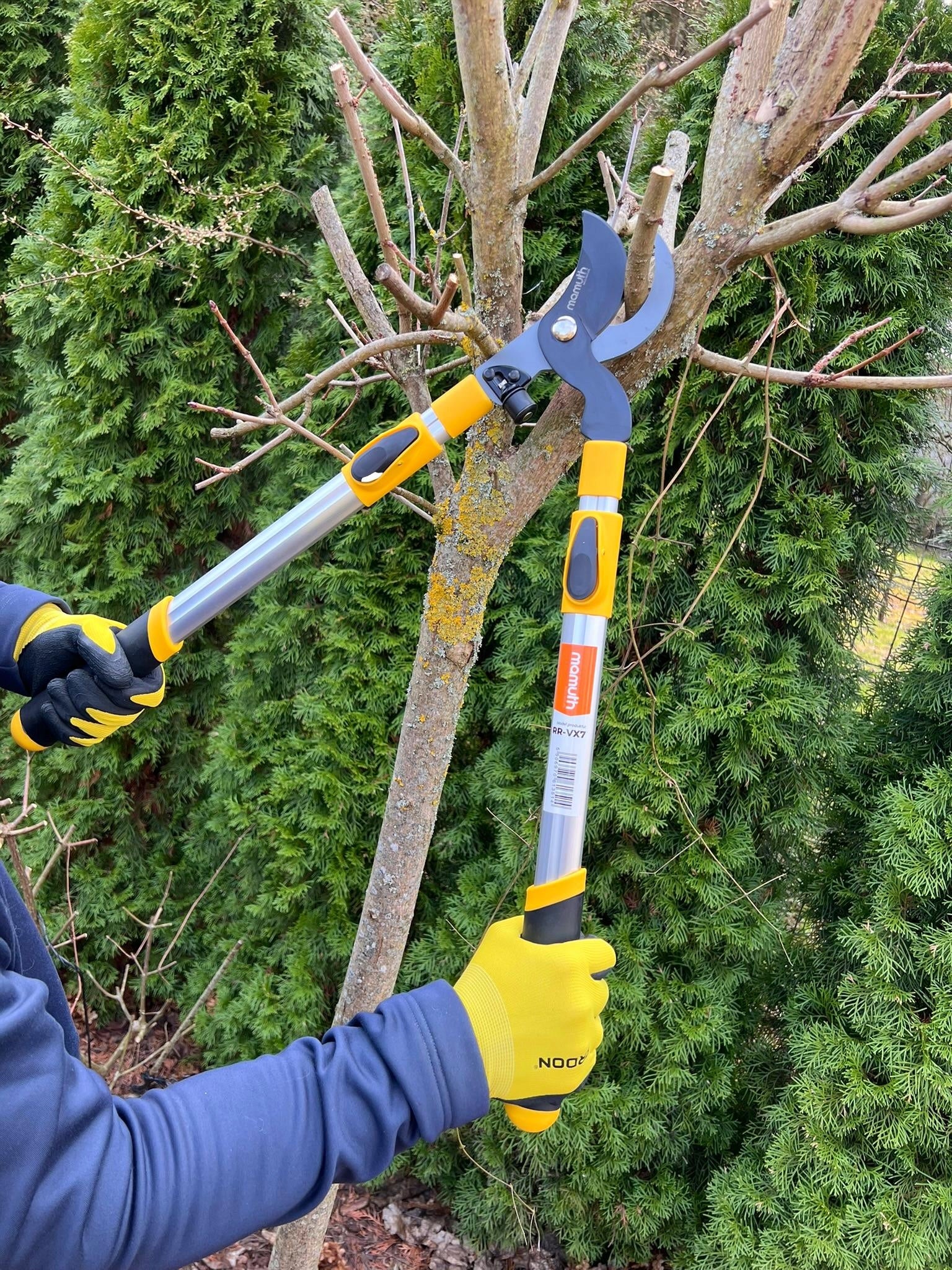 TELESCOPIC PRUNING SHEAR TWO-HANDED GARDEN SCISSOR FOR BRANCHES VX7 MAMUTH Manufacturer code RR-VX7