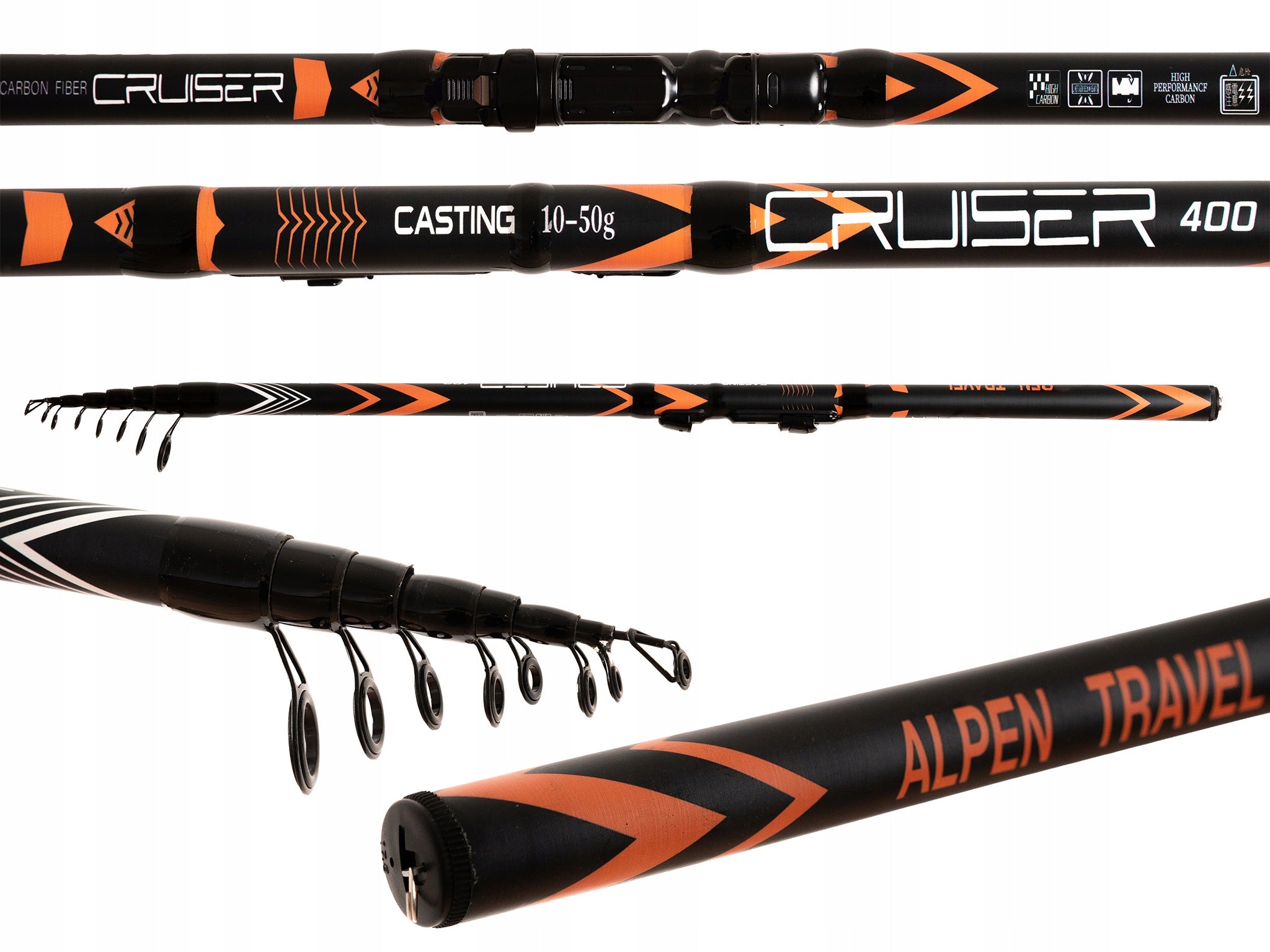 TELESCOPIC ROD BOLONKA 400 cm 10-50G RUMPOL CRUISER 4M CARBON 110855