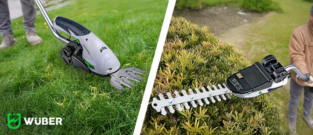 TELESCOPIC ROTARY EXTENSION FOR CORDLESS GRASS SHEARS WUBER Power supply battery operated