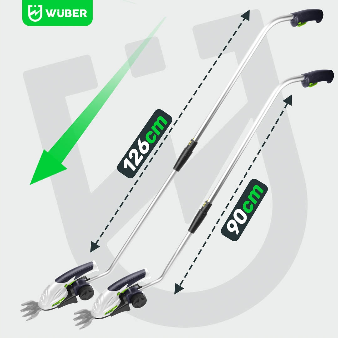 TELESCOPIC ROTARY EXTENSION FOR CORDLESS GRASS SHEARS WUBER Tool weight 0.3 kg