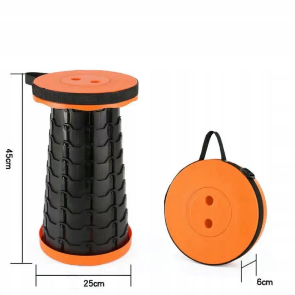 TELESCOPIC STOOL HIKING FISHING CHAIR FOLDING PORTABLE Packaging status original
