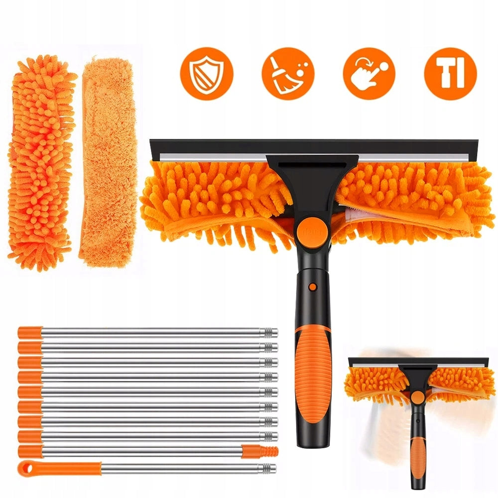 TELESCOPIC WINDOW WASHER 4.24 M STREAK PULLER FOR WINDOWS LONG SET Brand no brand