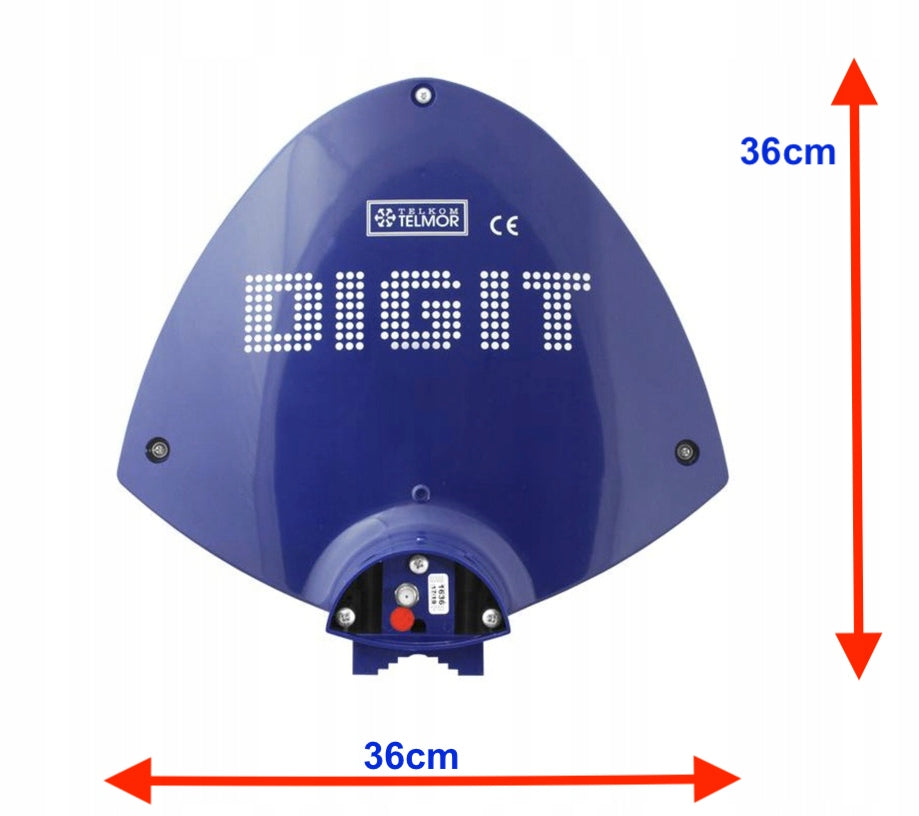 TELMOR 5G ANTENNA ACTIVE terrestrial TV DVBT2 4K Digit Activa Power Supply Packaging status original