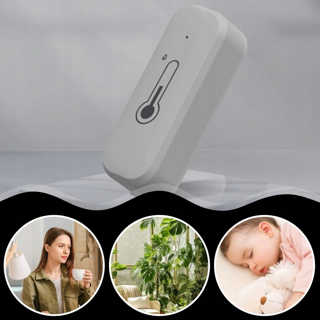 TEMPERATURE AND MOISTURE SENSOR THERMOMETER SMART HOME APP COZY LIFE WIFI Brand MEMFLOW