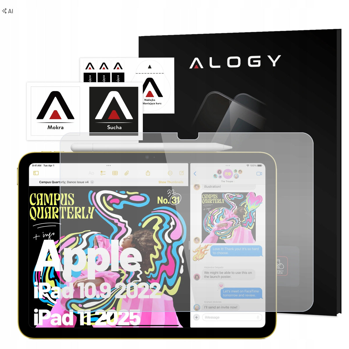 TEMPERED GLASS FOR APPLE IPAD 10.9" 10 GEN 2022 IPAD 11" A16 11 GEN 2025 Packaging status original