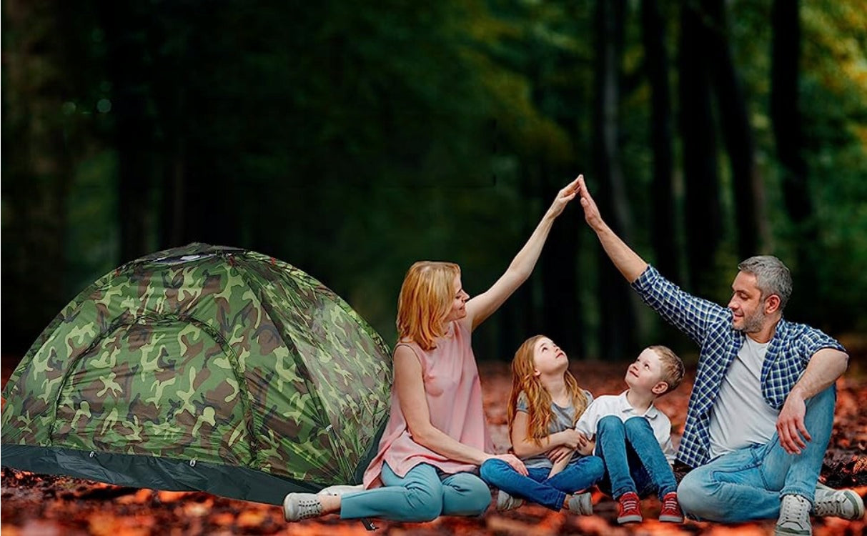 TENT 2 PERSON CAMOUFLAGE WITH TROPICAL TOURIST LIGHT HANDY MOSQUITO NET Brand no brand
