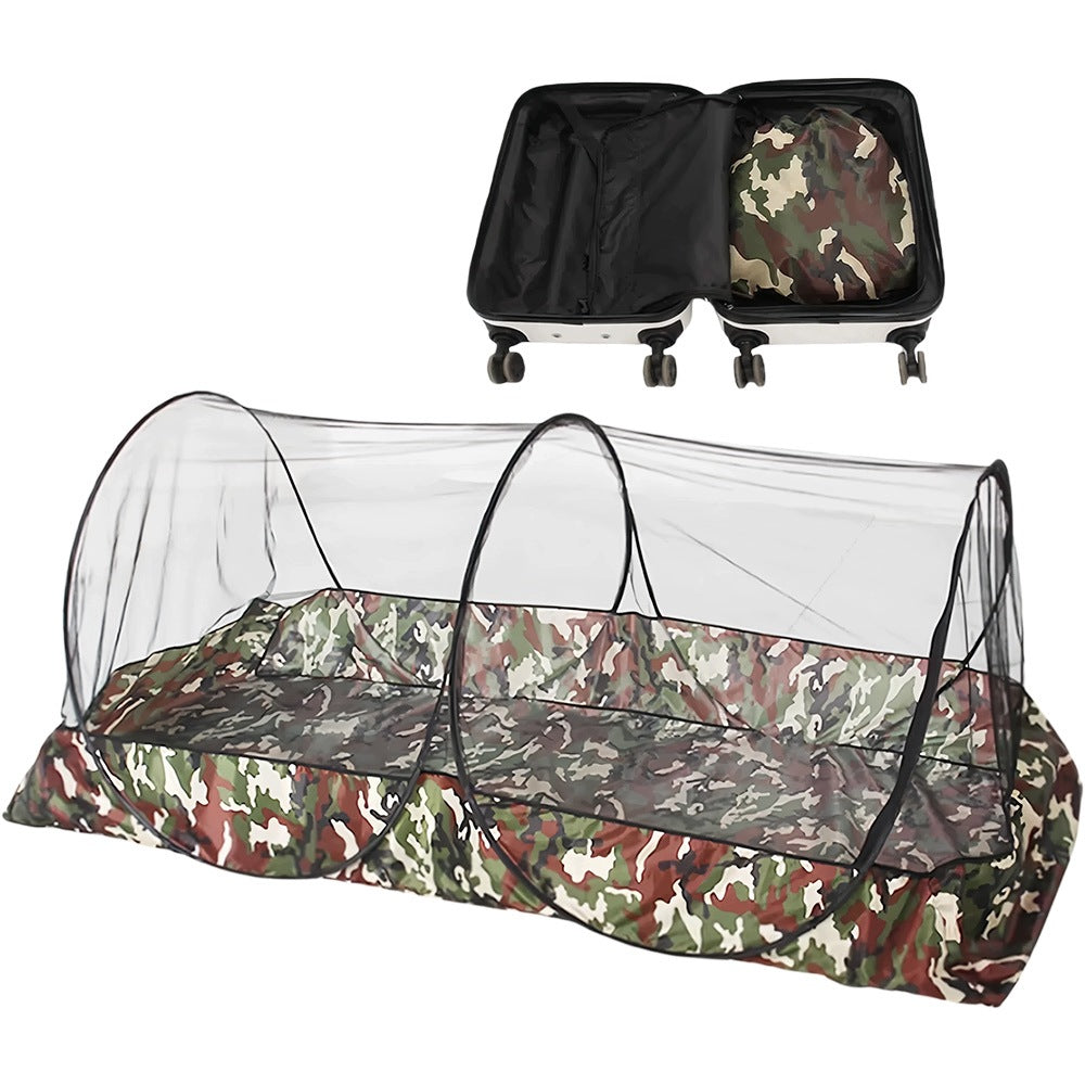 TENT 2 PERSON MOSQUITO NET CAMPING CAMOUFLAGE 200CM FOR CAMPING TOURISM
