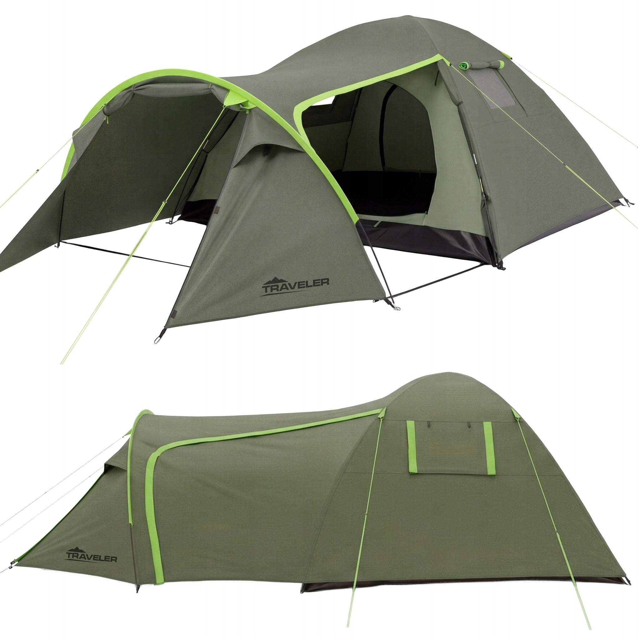 TENT 3 PERSON TOURIST CAMPING VESTIBULE TROPICS 410x240cm VAYOX
