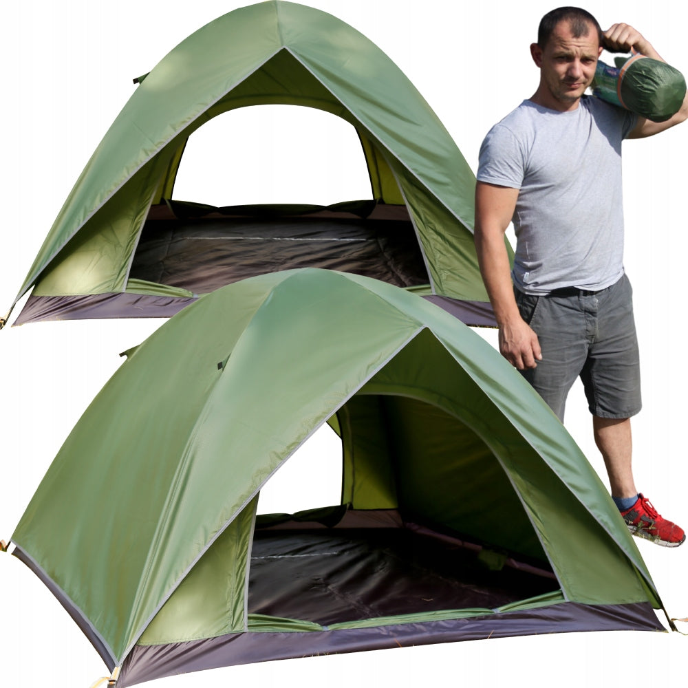 TENT 4 PERSON CAMPING WATERPROOF HIGH QUICK INSTALLATION WITH MOSQUITO NET Brand Jack Mors