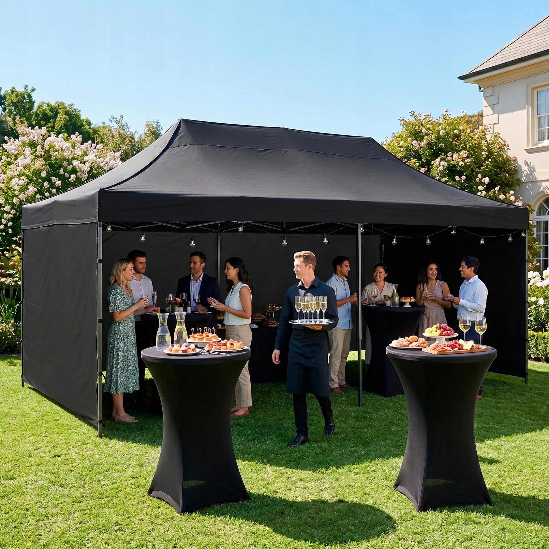 TENT COMMERCIAL PAVILION EXPRESS GARDEN PARTY 3x6 CATERING Manufacturer Springos