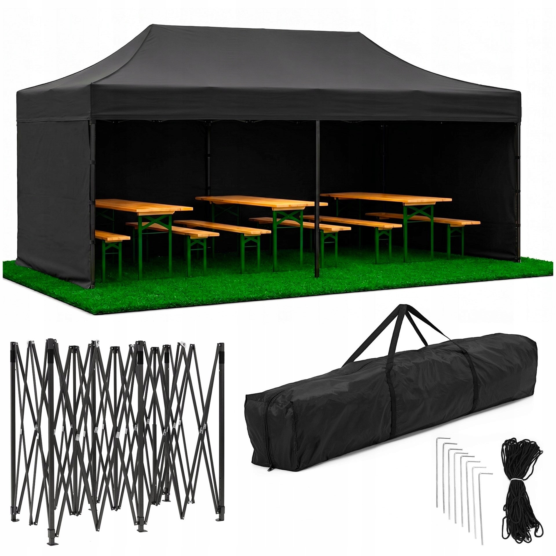TENT COMMERCIAL PAVILION EXPRESS GARDEN PARTY 3x6 CATERING