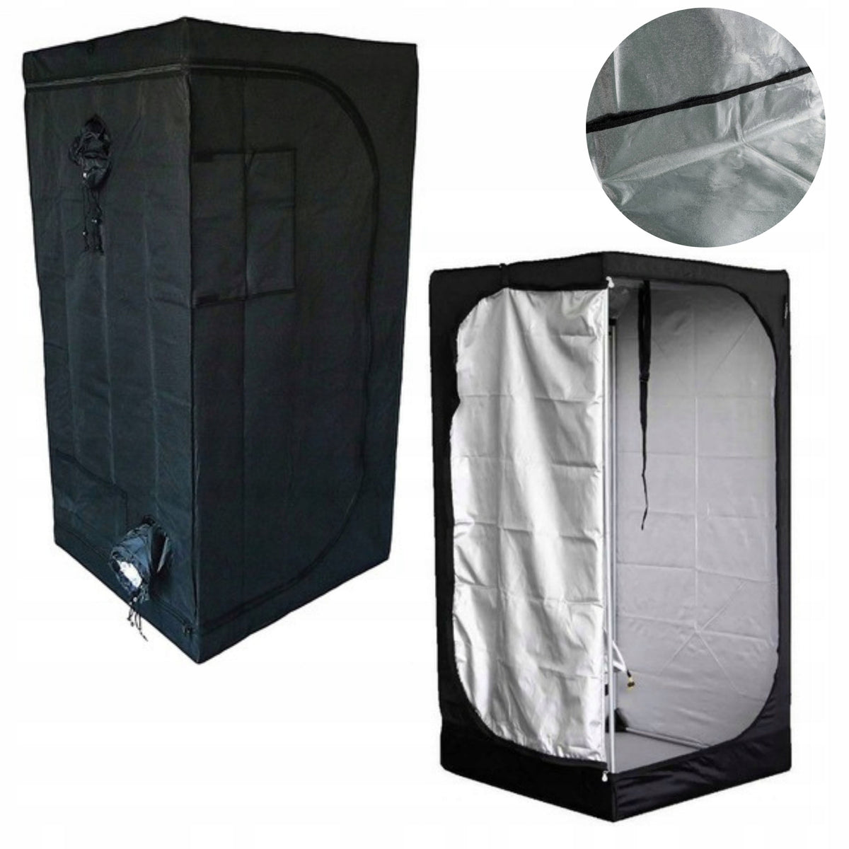 TENT FOR GROWING PLANTS GROWBOX SOLID 160x80x80 CM Manufacturer code 121