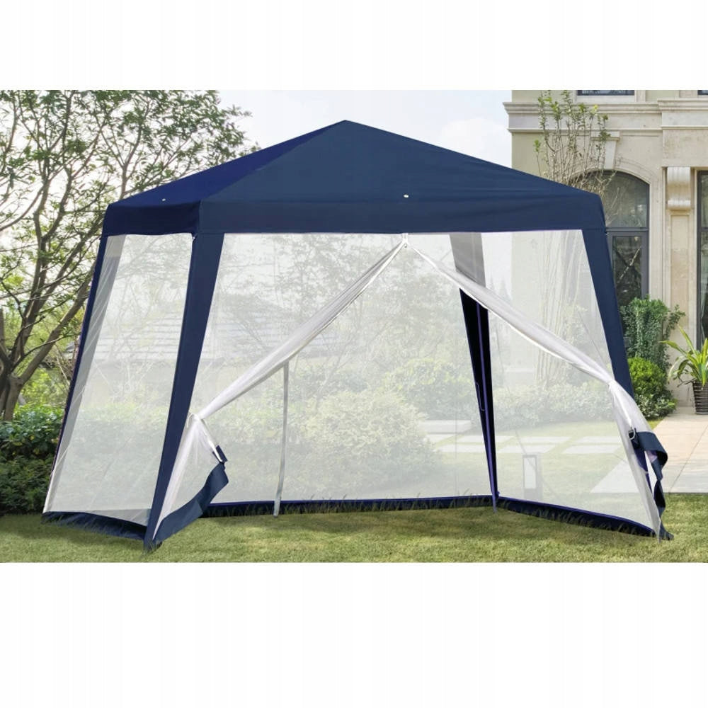 TENT GARDEN PAVILION 3x3m GAZEBO 4 WALLS SUN MOSQUITO NET Manufacturer Holla Garden