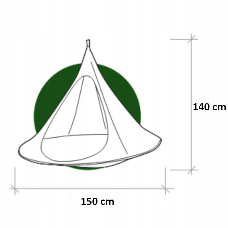 TENT HANGING HAMMOCK COCOON GARDEN SWING ARMCHAIR STORK NEST 150x140 EAN (GTIN) 5906871393348
