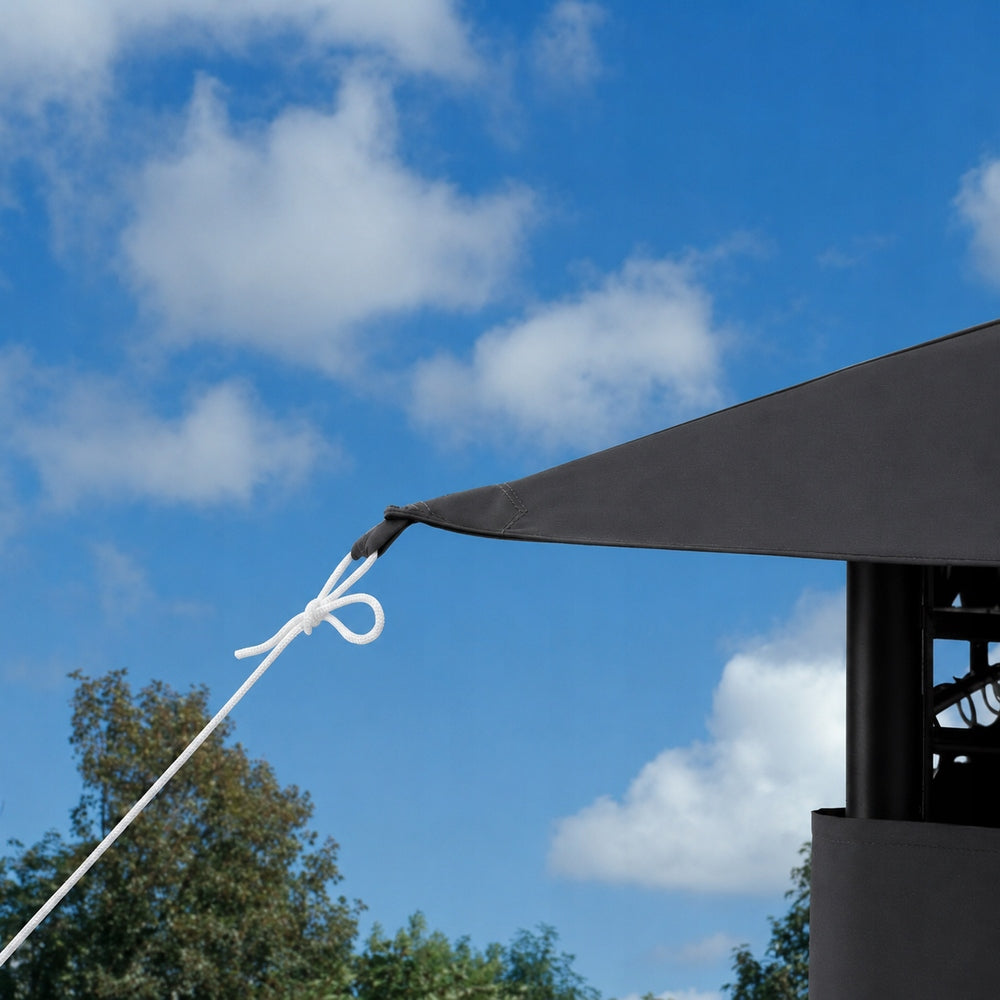 TENT PAVILION GARDEN GAZEBO 3x4 ANTHRACITE Length 4 m
