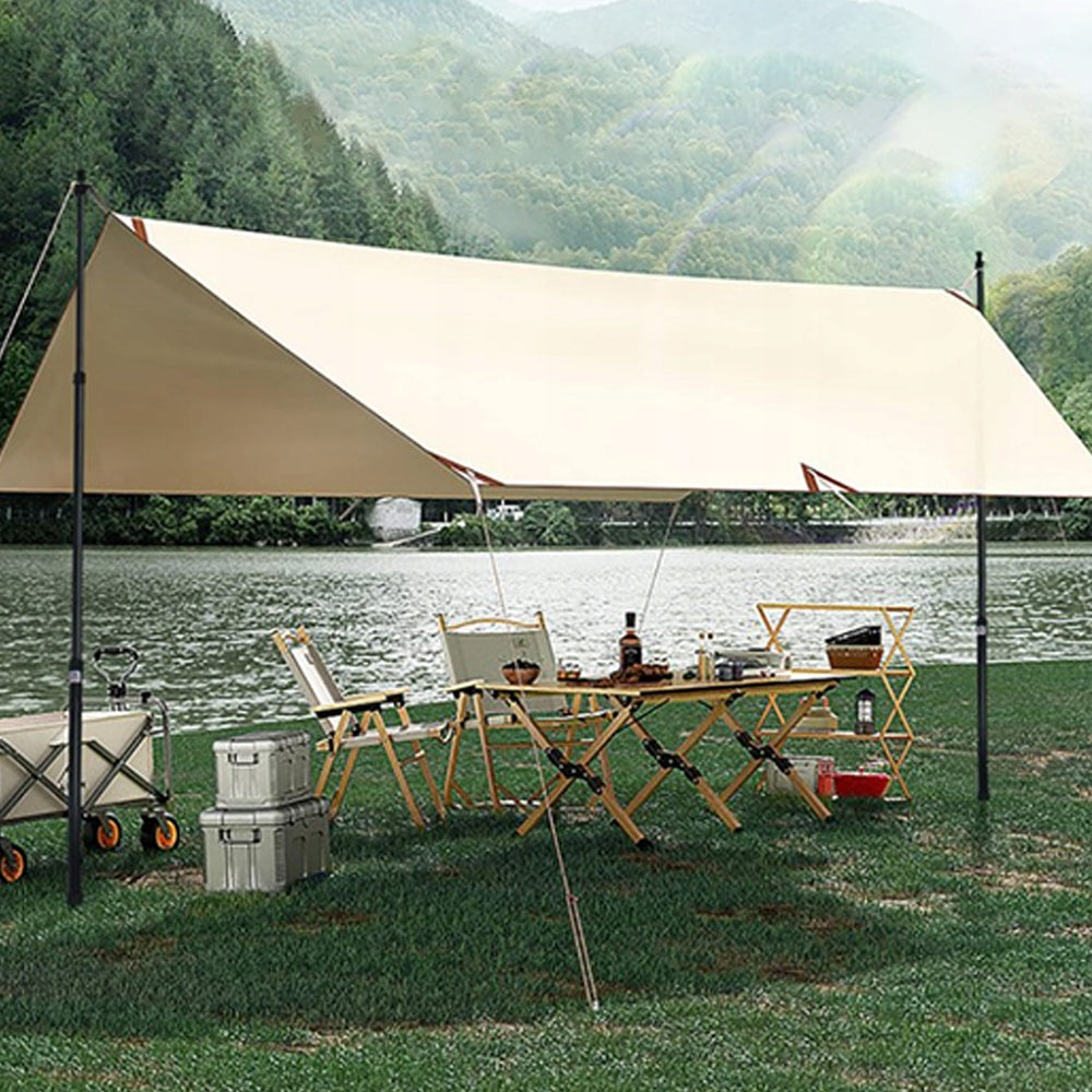 TENT RODS 2 PCS ALUMINUM ADJUSTABLE 95-230CM STABLE FOR ROOFING Packaging status original