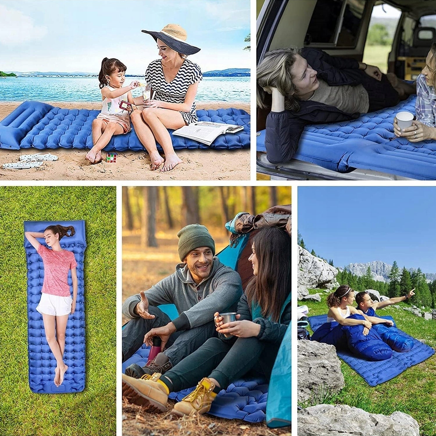 TENT SELF-INFLATING MAT, FOOT PUMP MATTRESS AND BAG, WATERPROOF Manufacturer code 200x70x8CM