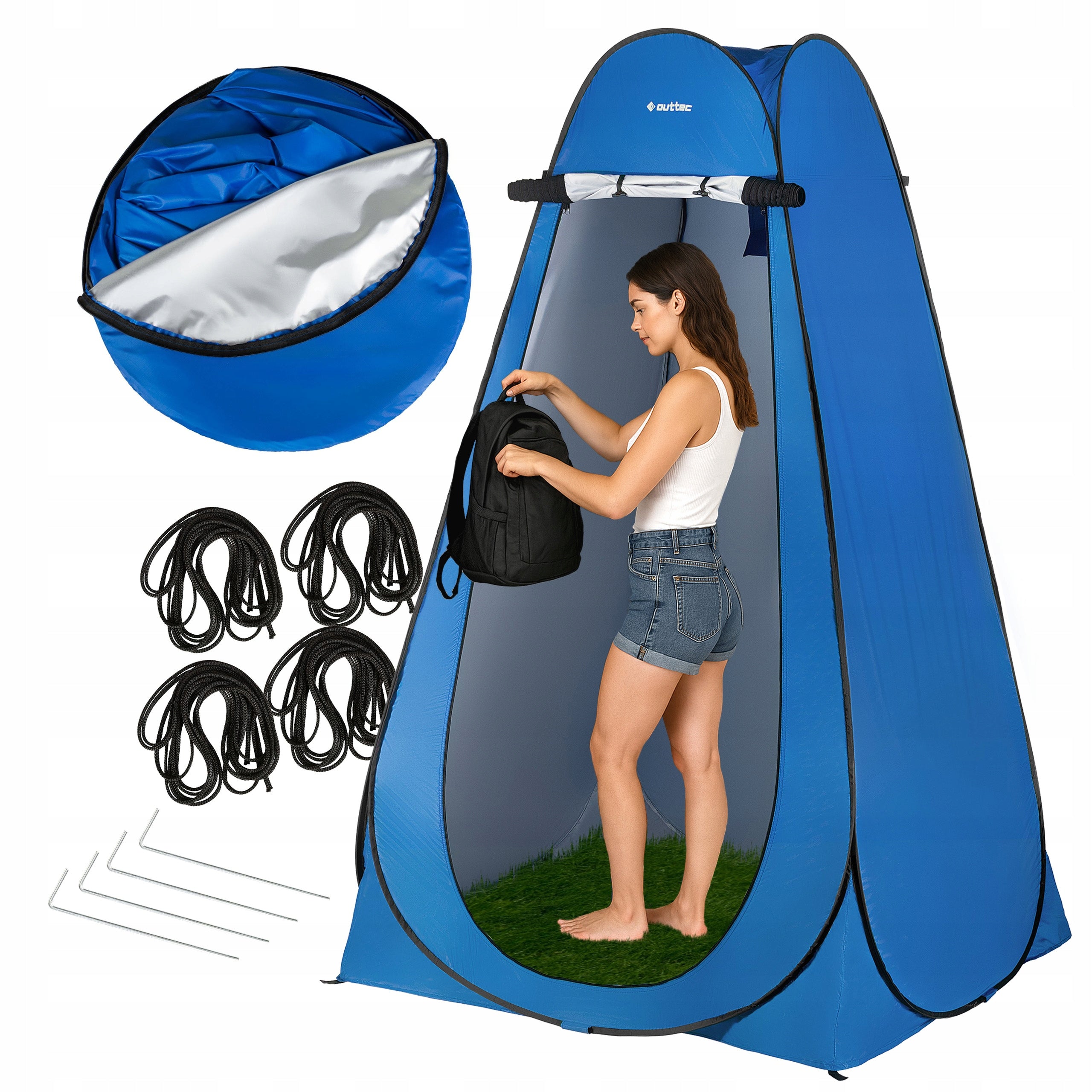 TENT TOILET SHOWER CHANGING ROOM PORTABLE CAMPING OUTTEC