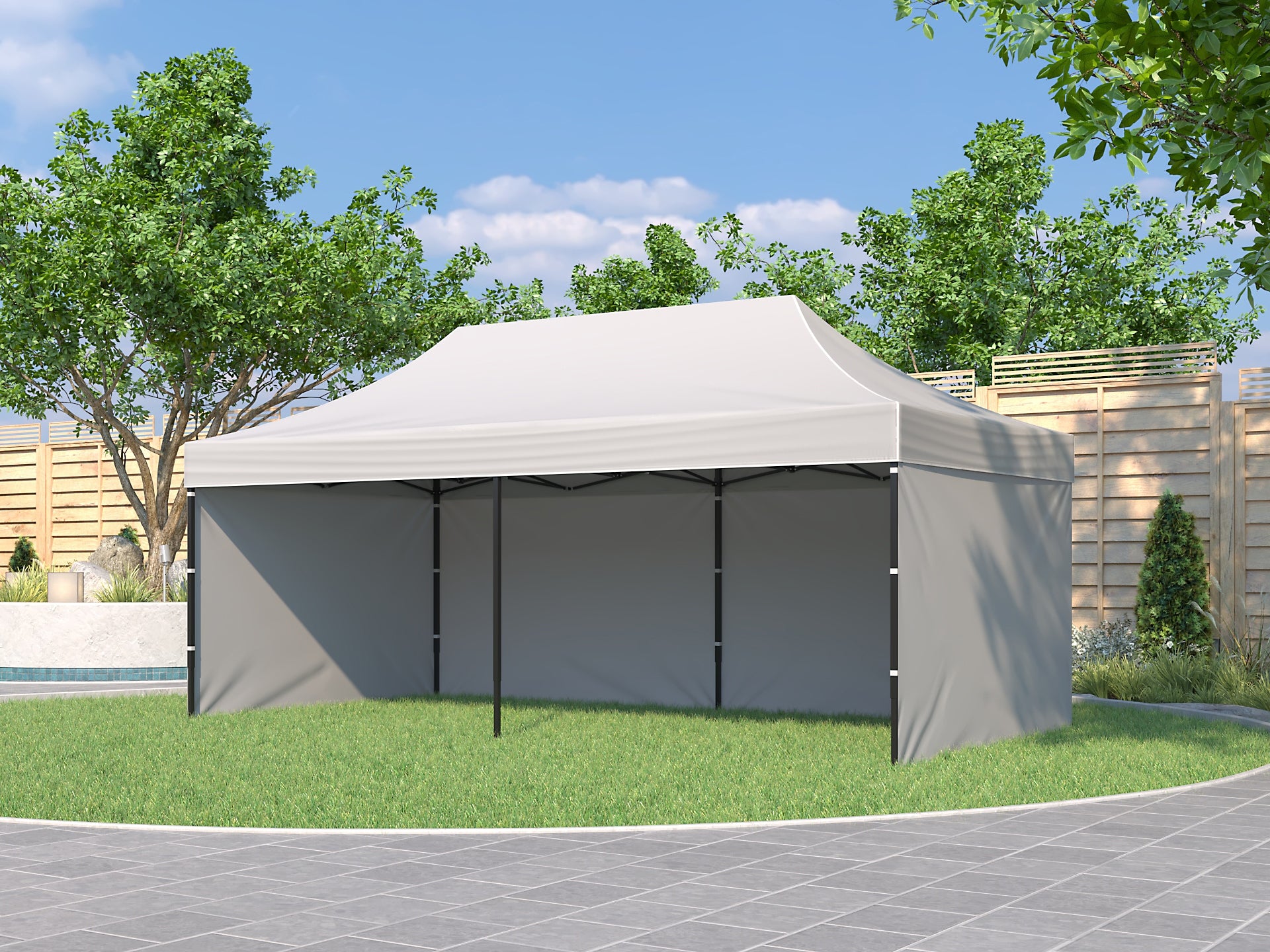 TENT express WEDDING PAVILION merchant PARTY 3x6 m Type tent