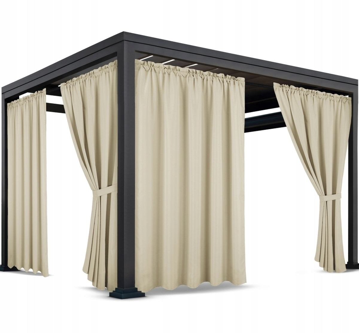 TERRACE CURTAINS 155x240 GARDEN CURTAIN WITH TUNNEL WATERPROOF